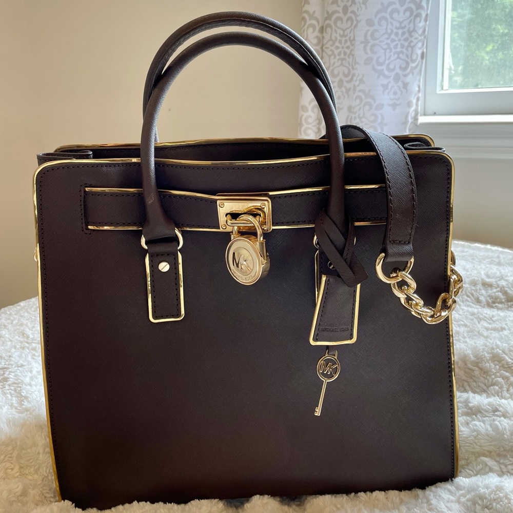 Michael Kors Hamilton Saffiano Leather Large Tote